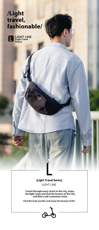 Bolsa Cruzada para Hombre - Mochila Portátil de Pecho y Hombro - Image 8