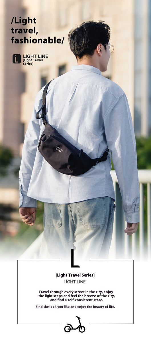 Bolsa Cruzada para Hombre - Mochila Portátil de Pecho y Hombro - Image 8
