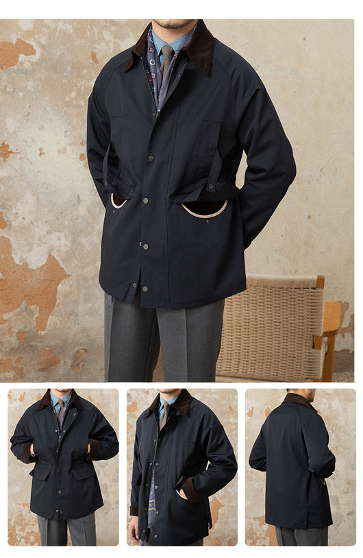 Chaqueta Impermeable Estilo Retro Italiano con Costuras de Solapa - Image 18