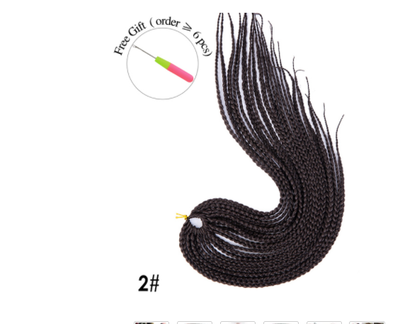Peluca Sintética Trenzas Sucias 16 Pulgadas - Estilo Tres Trenzas Alargado - Image 42