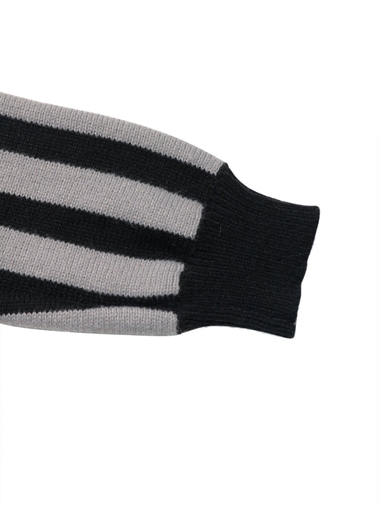 Suéter Unisex de Rayas Verticales con Cuello Solapa - Tejido Cálido para Otoño e Invierno - Image 19