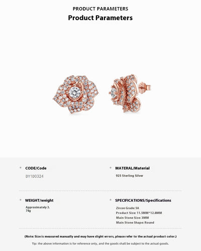 Aretes de Plata Esterlina 925 con Circones Rosa - Diseño Exquisito - Image 7