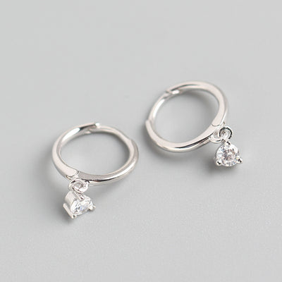 Aretes de Diamante Minimalista en Plata 925 - Estilo Lujo Ligero con Circonia - Image 5