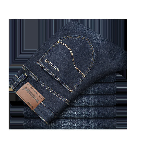 Pantalones Jeans Rectos Holgados Estilo Coreano para Hombre