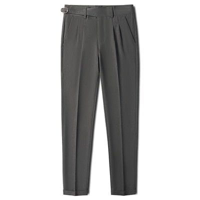 Pantalones Slim Fit de Corte Recto Estilo Británico para Hombre - Image 5