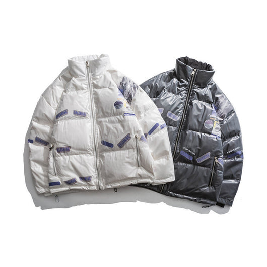 Chaqueta Acolchada con Cuello Mao para Hombre Joven - Image 7