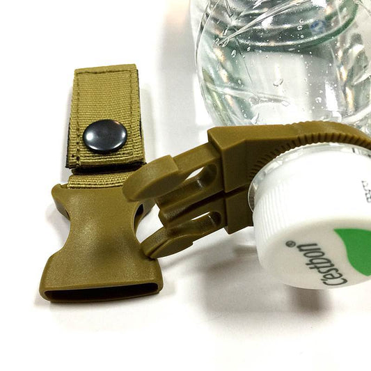 Mosquetón Portátil Tejido Nylon para Botellas de Agua - Gancho Rápido Multifuncional