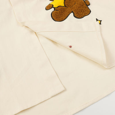 Camiseta Manga Larga Holgada con Bordado Cartoon Americano - Image 4