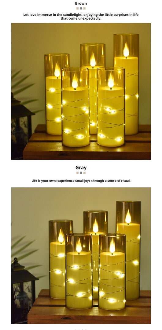 Cadena de Luces LED con Velas Eléctricas para Decoración Navideña y Eventos - Image 10