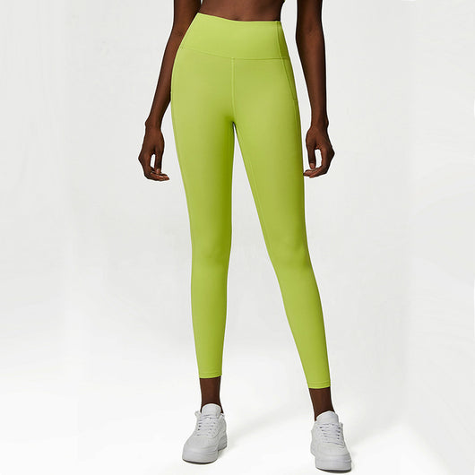 Pantalones Cortos Deportivos Yoga sin Marcas Talle Alto Antiencogimiento - Image 9