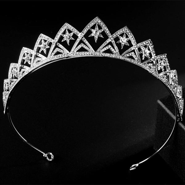 Diadema Corona Nupcial XINGX de Estilo Europeo para Boda