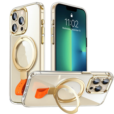 Funda Magnética Transparente con Anillo Giratorio y Soporte Ajustable - Image 7
