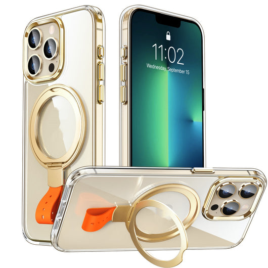 Funda Magnética Transparente con Anillo Giratorio y Soporte Ajustable - Image 7