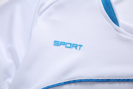 Conjunto Deportivo Camiseta Manga Corta Hombre Verano Cuello Redondo Estampado Estilo Coreano - Image 14