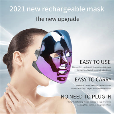 Mascarilla LED Facial Recargable - Tratamiento de Acné y Pecas con Luz de Colores - Image 11
