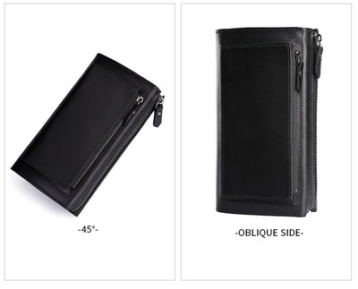 Billetera Móvil de Cuero Premium Capacidad Grande - Image 12