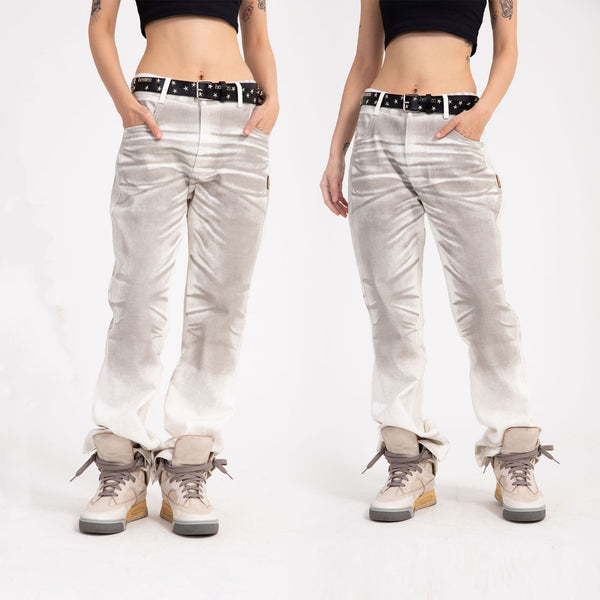 Jeans Casuales de Cintura Alta con Degradado para Hombre - Image 4