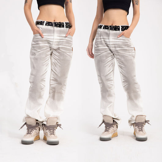 Jeans Casuales de Cintura Alta con Degradado para Hombre - Image 4