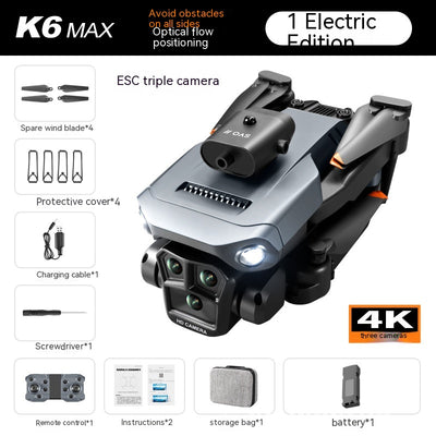Dron K6 MAX con Triple Cámara HD - Fotografía Aérea Profesional con Evitación de Obstáculos - Image 3
