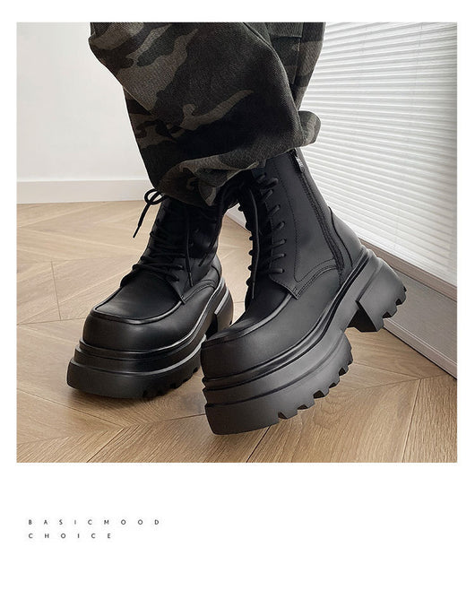 Botas Martin de Plataforma con Aumento de 7CM - Estilo Casual Elevado - Image 18