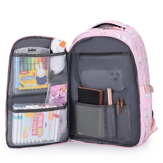 Mochila de Gran Capacidad con Estampado de Conejo Cartoon - Image 17