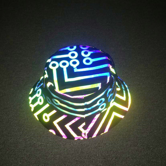 Gorra Cubo Reflectante con Estampado Colorido - Image 6