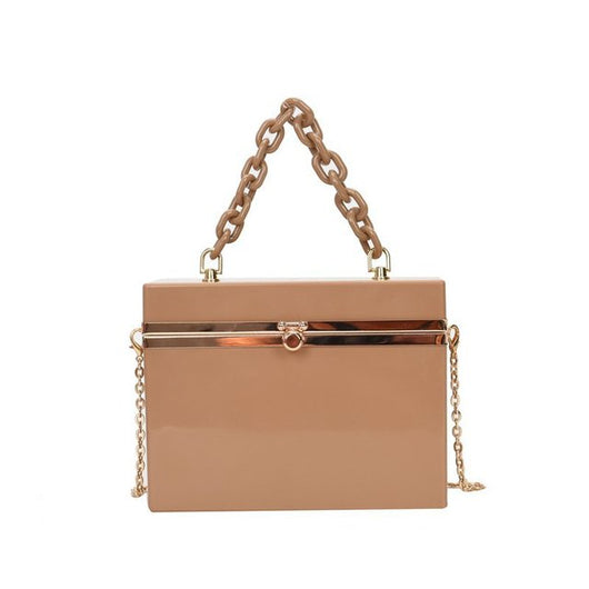 Bolso de Mano Candy Color con Cadena - Clutch Elegante para Eventos - Image 4