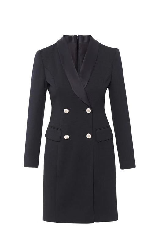 Traje Falda Larga de Lana Otoño Invierno con Control de Cintura - Image 5
