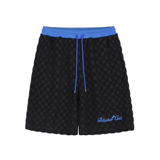 Shorts Hombre Patrón Escocés Bordado Oversize - Image 3