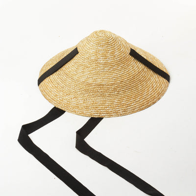 Sombrero de Paja Trenzado con Correas - Protección Solar Elegante - Image 9