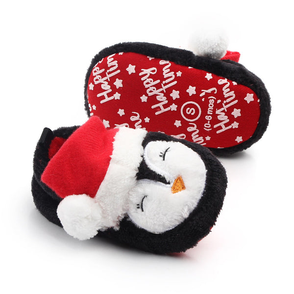 Zapatos Navideños para Bebé con Suela Blanda Antideslizante