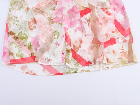 Blusa Floral Elegante con Capas Estilo Europeo Americano para Mujer - Image 9
