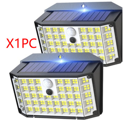 Lámpara de Pared Solar 176 LED para Patios y Jardines - Image 16
