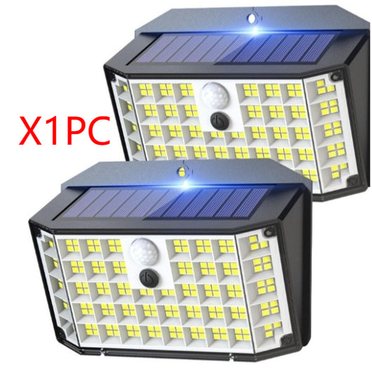 Lámpara de Pared Solar 176 LED para Patios y Jardines - Image 16