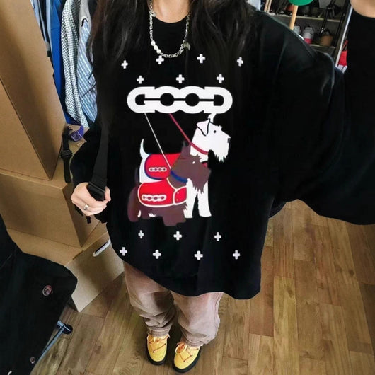 Blusa Retro de Manga Larga para Tallas Grandes - Image 3
