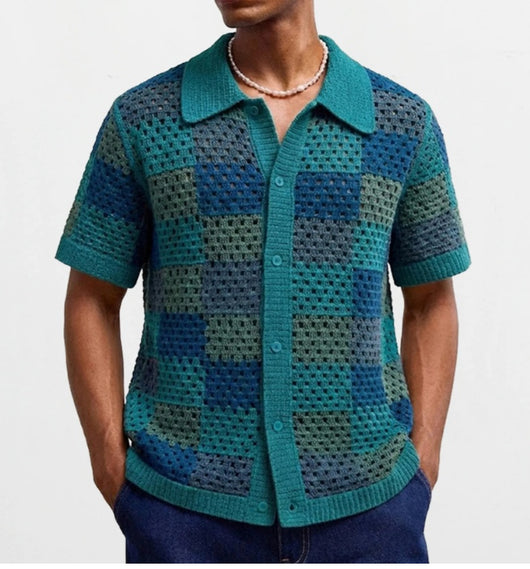 Cardigan de Punto Manga Corta para Hombre - Image 8