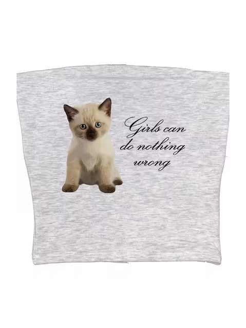 Chaleco Ajustado con Estampado de Gatos para Niña - Image 18