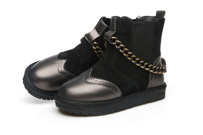 Botas de Lana Cálidas Caña Media Transpirables con Suela de Goma - Image 11