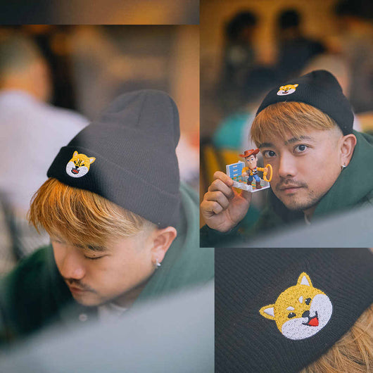 Gorro Tejido con Bordado de Gatito Estilo Europeo - Image 11