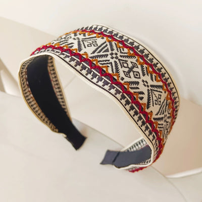 Diadema Retro Étnica con Nudo - Estilo Bohemio Temperamental - Image 20
