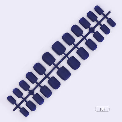 Uñas Postizas Adhesivas de Colores Sólidos - Set de 24 Piezas - Image 17