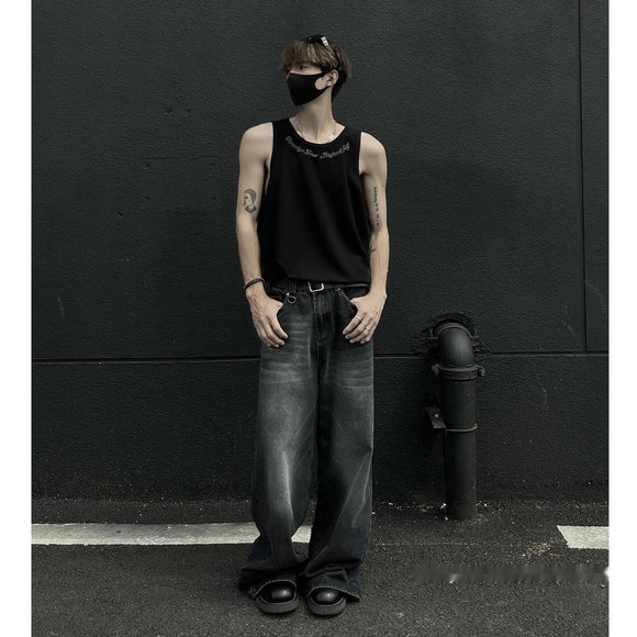 Men's Ice Silk Loose Sleeveless Sports Vest