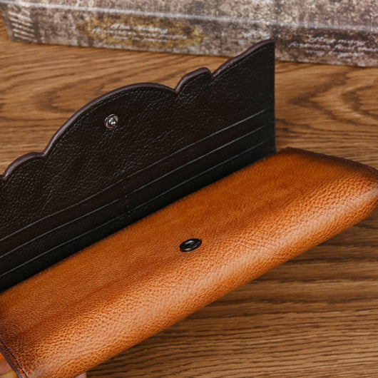 Cartera Larga de Cuero Genuino con Diseño Embosado Estilo Chino - Image 15