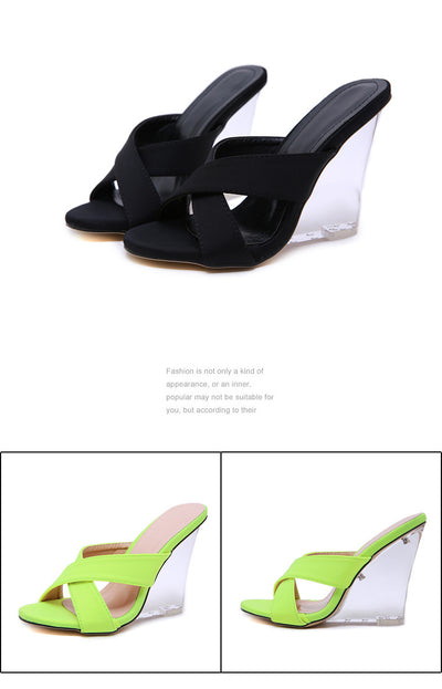 Tacones Altos Fluorescentes de Cristal - Image 15