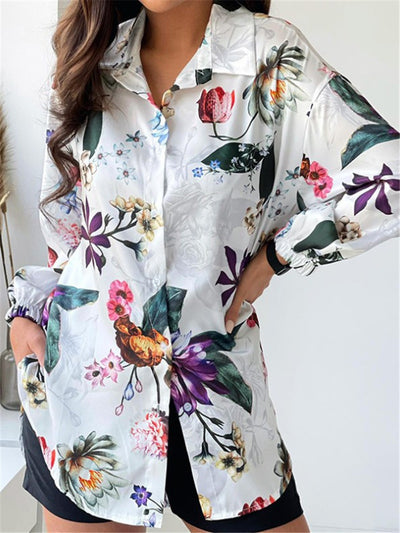 Camisa de Manga Larga con Solapa para Mujer - Image 3