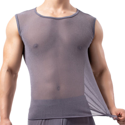 Chaleco Transparente de Malla Ice Silk para Hombre - Image 13