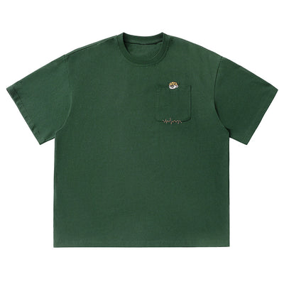 Camiseta de Algodón Puro con Diseño Bordado para Hombre - Image 7