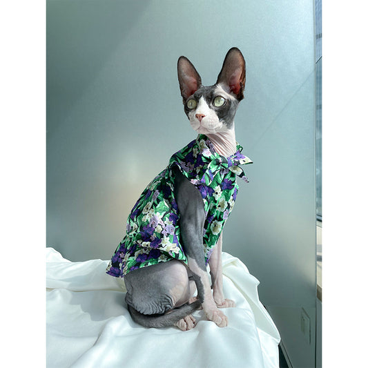 Vestido Floral Verano para Gatos Sphinx - Tela Ligera y Fresca - Image 2
