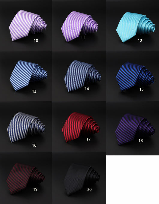Corbata de Rayas Clásica Británica para Hombre - Image 25
