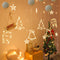 Lámpara LED Navideña con Ventosa - Decoración Santa, Reno y Muñeco de Nieve